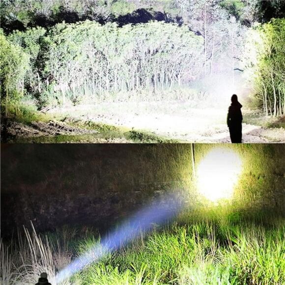 100000 High Lumens Flashlights,Usb Rechargeable Powerful Waterproof Super - Picture 7 of 7